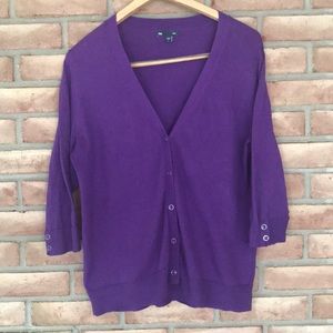 Large purple GAP cardigan